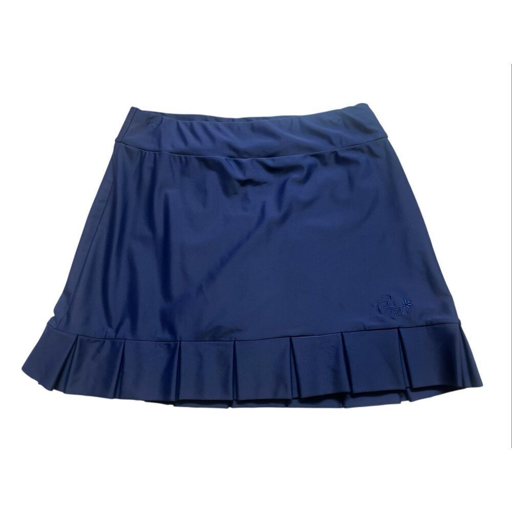 Tzu Tzu pickleball golf  skort navy blue with pleated hem sz S/M